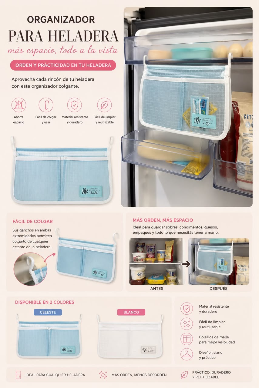 Organizador Colgante para Heladera
