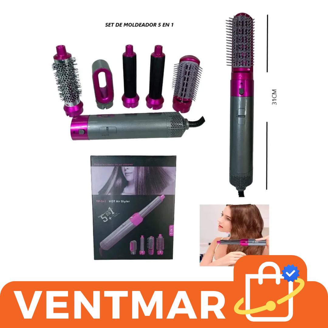 Moldeador De Cabello 5en1 Eléctrico